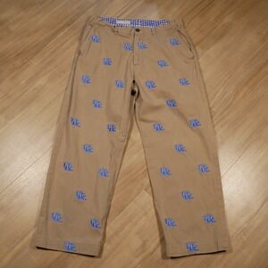 Pennington Bailes Kentucky Wildcats Embroidered Chino Pants Khaki Men 34 UK Logo